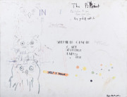 Peter Doherty, Sacrifice, Bleistift, Acryl und Marker auf Leinwand auf Karton, 50 × 65 cm, 2019.