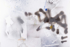 Peter Doherty, It’s Five She Said, Sprayfarbe und Marker auf Leinwand, 91 × 71 cm, 2020.