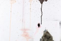 Peter Doherty, Église, Acryl und Tusche auf Leinwand, 61 × 50 cm, 2023/2024.