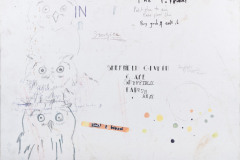 Peter Doherty, Sacrifice, Bleistift, Acryl und Marker auf Leinwand auf Karton, 50 × 65 cm, 2019.