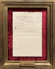 „Blowing out the storytellers brains“ typewriter on paper, framed 41 x 33 cm 2022