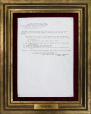 „Keep the critics on their toes“ typewriter on paper, framed 41 x 33 cm 2022
