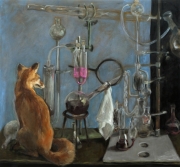 "Der Versuch" Öl auf Leinwand 84 x 100 cm 2020