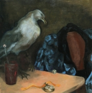 "Stilleben mit Möwe"  Öl auf Leinwand  50 x 48 cm 2016