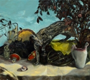 "Der Ozelot" Öl auf Leinwand 90 x 100 cm 2019