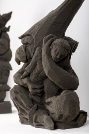 „Kauender“ Schaumstoﬀ 58 x 37 x 32 cm 2017, detail