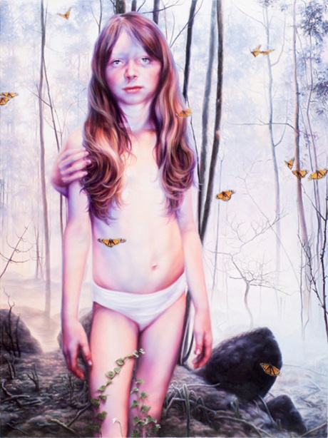Lady of the Flies 2 220 x 160 Öl auf Leinwand