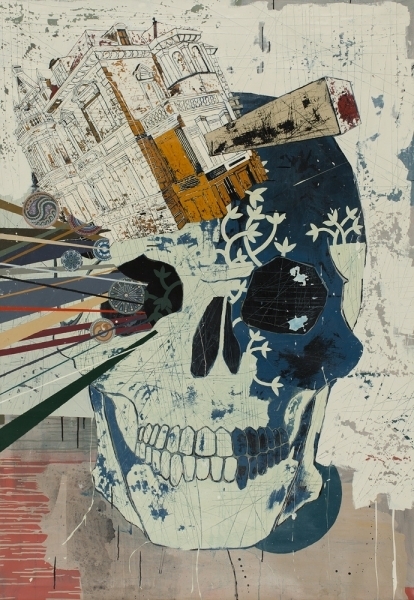 Juan Miguel Pozo Kopf 140 x 200 cm Acryl auf Leinwand 2017