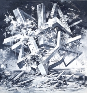 Utopia 09, 140 x 130, Öl auf Leinwand , 2017