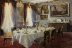 Maxwell Dunlop – Presence (2023) Öl auf Leinwand, 50 × 70 cm