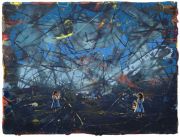 Andrea Damp The Promise of Shadows Öl und Acryl auf Leinwand 30 x 40 cm, 2024