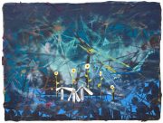 Andrea Damp There are no rules Öl und Acryl auf Leinwand 30 x 40 cm, 2024