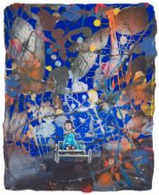 Andrea Damp Was schnell uns naht Öl und Acryl auf Leinwand 30 x 24 cm, 2024