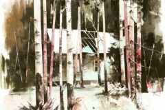 Inna Artemova Past Forward VI 2015 Öl und Acryl auf Leinwand / oil on canvas 130 x 140 cm