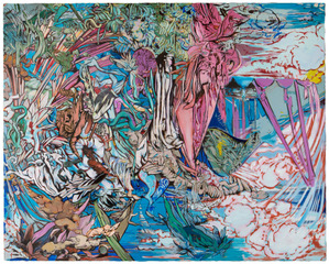 Andrea Damp, Ölgemälde, Das grosse Welttheater, 160 x 200 cm, 2015
